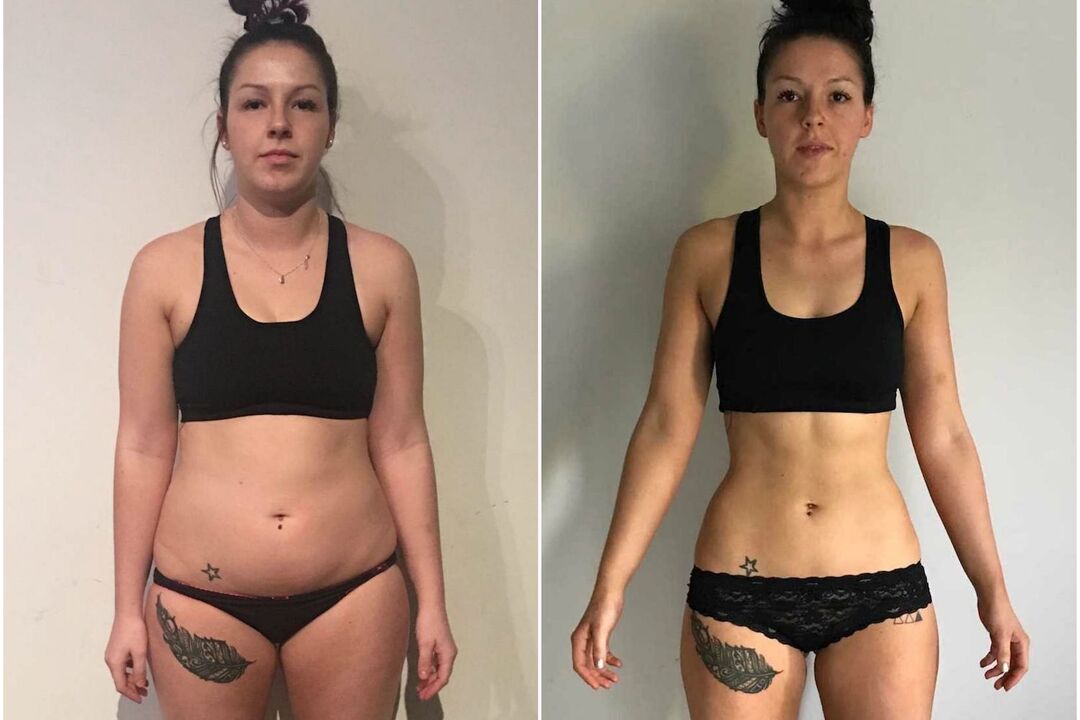kilo kaybından önce ve sonra